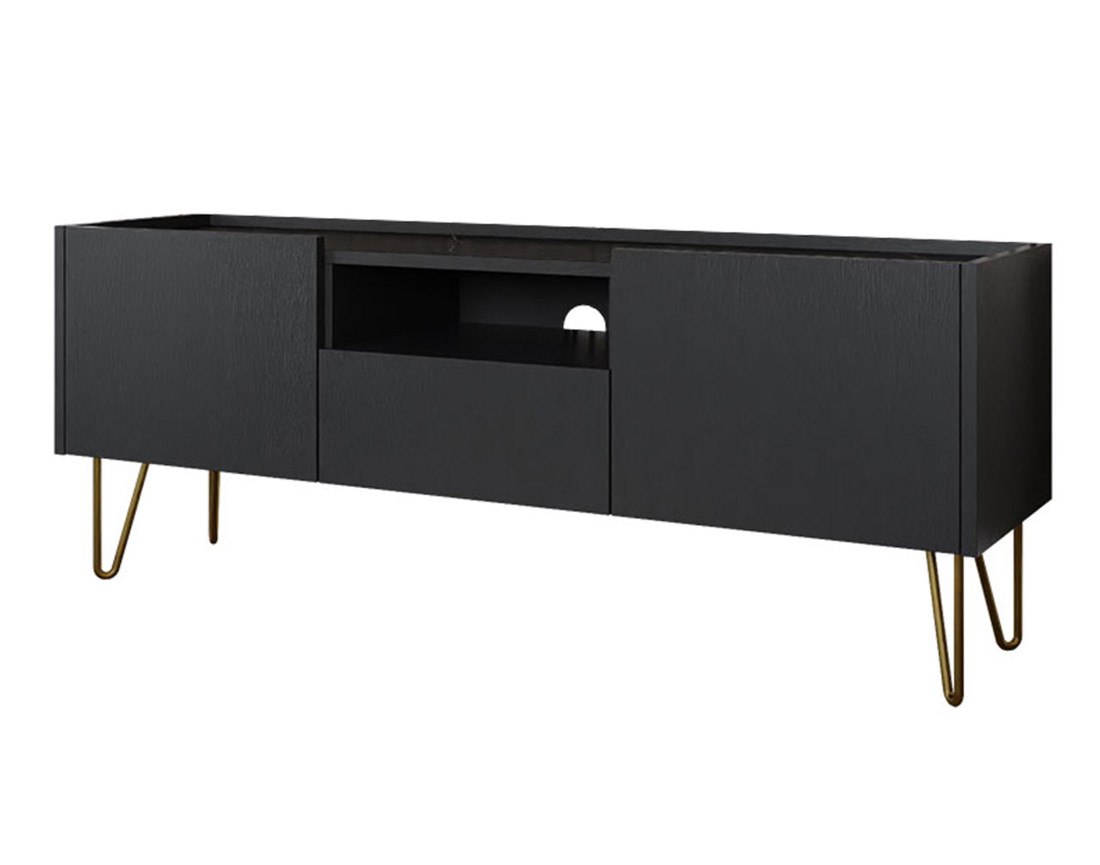 Meuble TV effet marbre 144 cm Cali