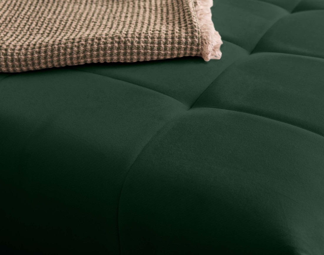 Canapé d'angle en velours - Petra - réversible convertible avec coffre - 4 places - en velours