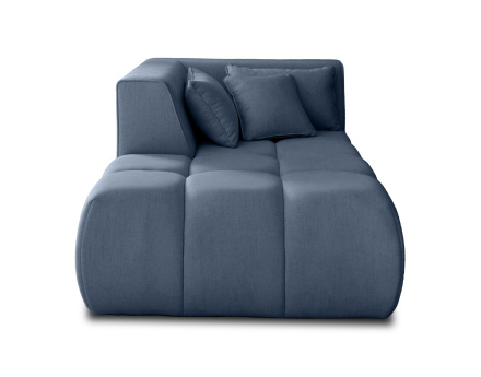 Module d'assise méridienne gauche en tissu Caracas