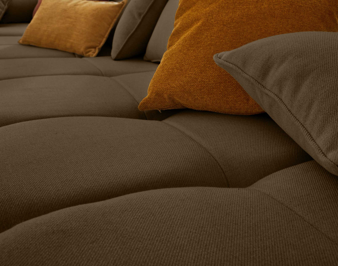 Module d'assise sans accoudoirs en tissu Caracas