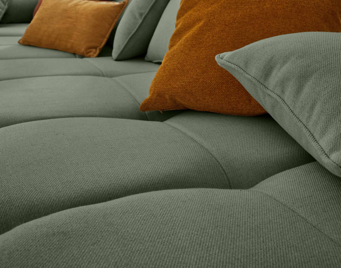 Module d'assise sans accoudoirs en tissu Caracas