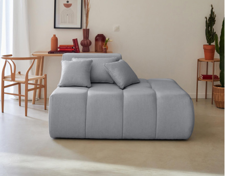 Module d'assise droit en tissu Caracas