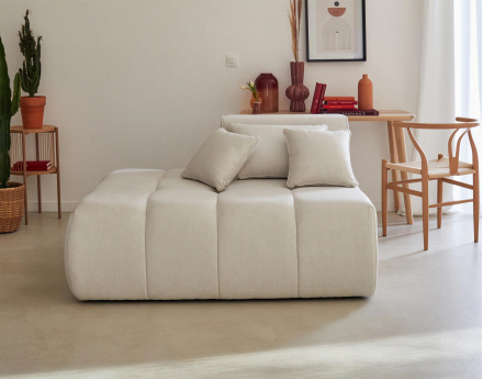 Module d'assise gauche en tissu Caracas