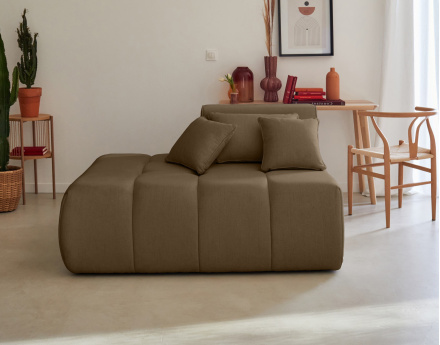 Module d'assise gauche en tissu Caracas