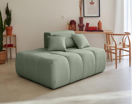 Module d'assise gauche en tissu Caracas