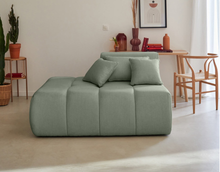 Module d'assise gauche en tissu Caracas
