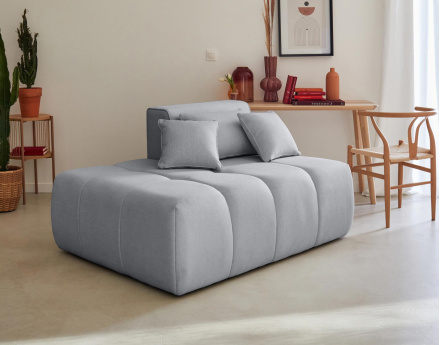 Module d'assise gauche en tissu Caracas