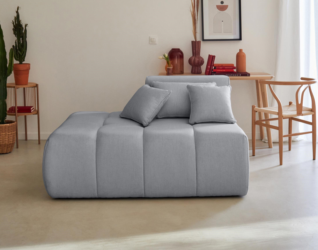 Module d'assise gauche en tissu Caracas