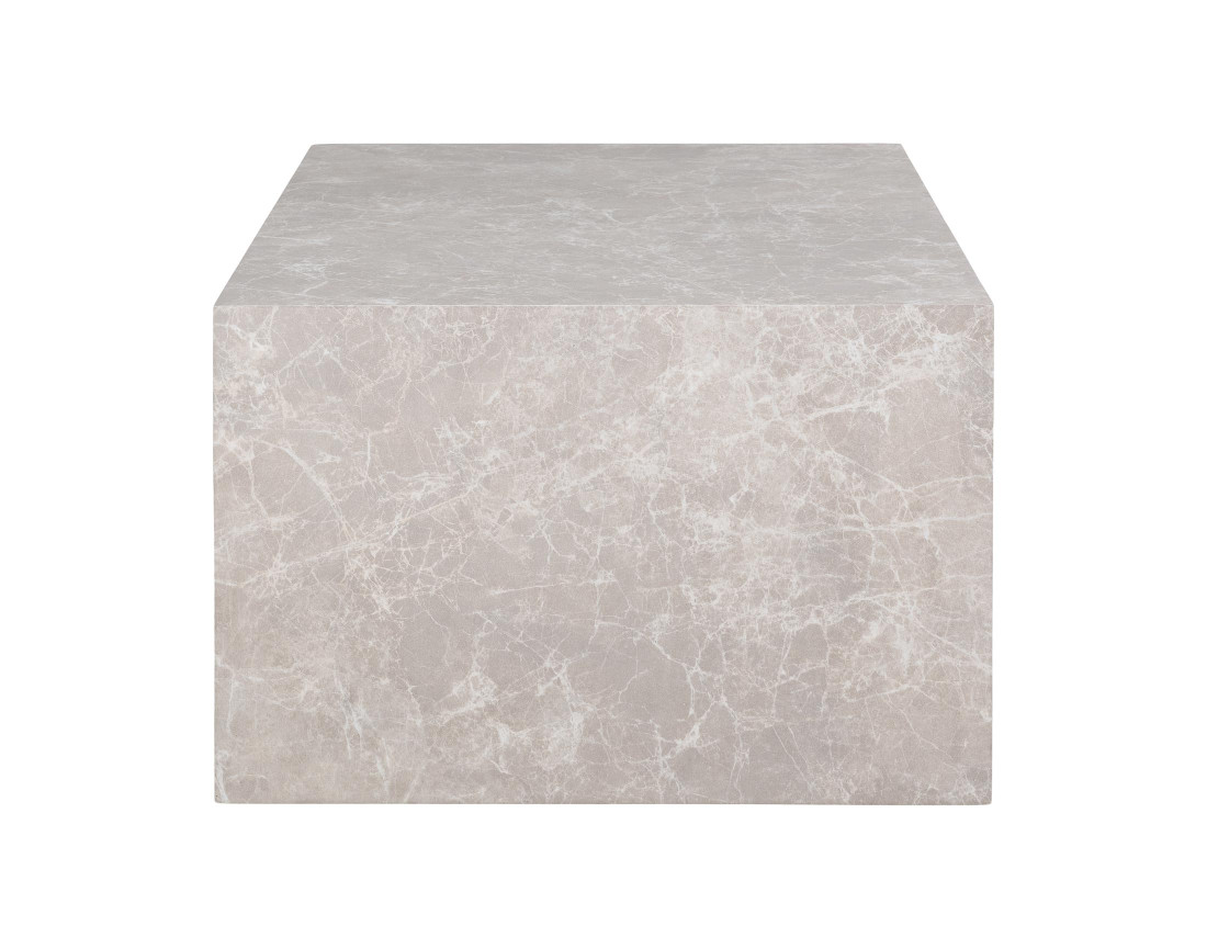 Table basse effet marbre 80 cm Pula