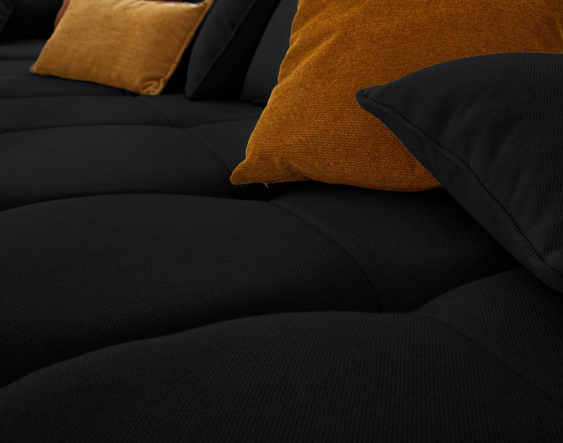 Module d'assise sans accoudoirs en tissu Caracas