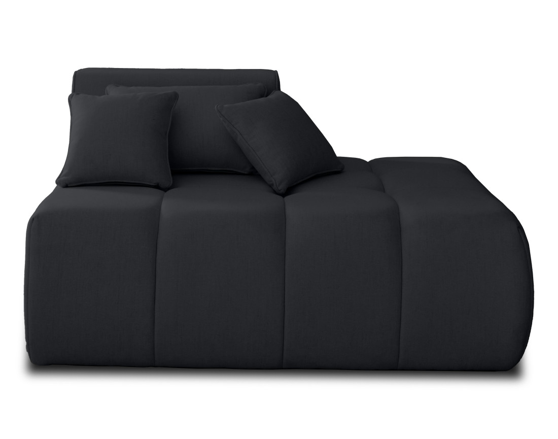 Module d'assise droit en tissu Caracas