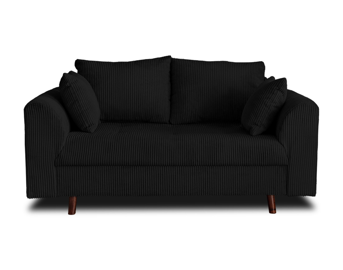 Canapé 2 places en velours côtelé Rune