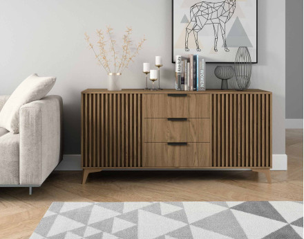 Buffet bas bois 150 cm Portmore