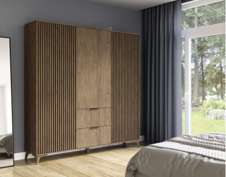 Armoire en bois 185x192 cm Portmore