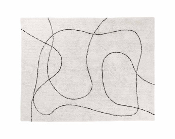 Tapis blanc et noir 160x230...