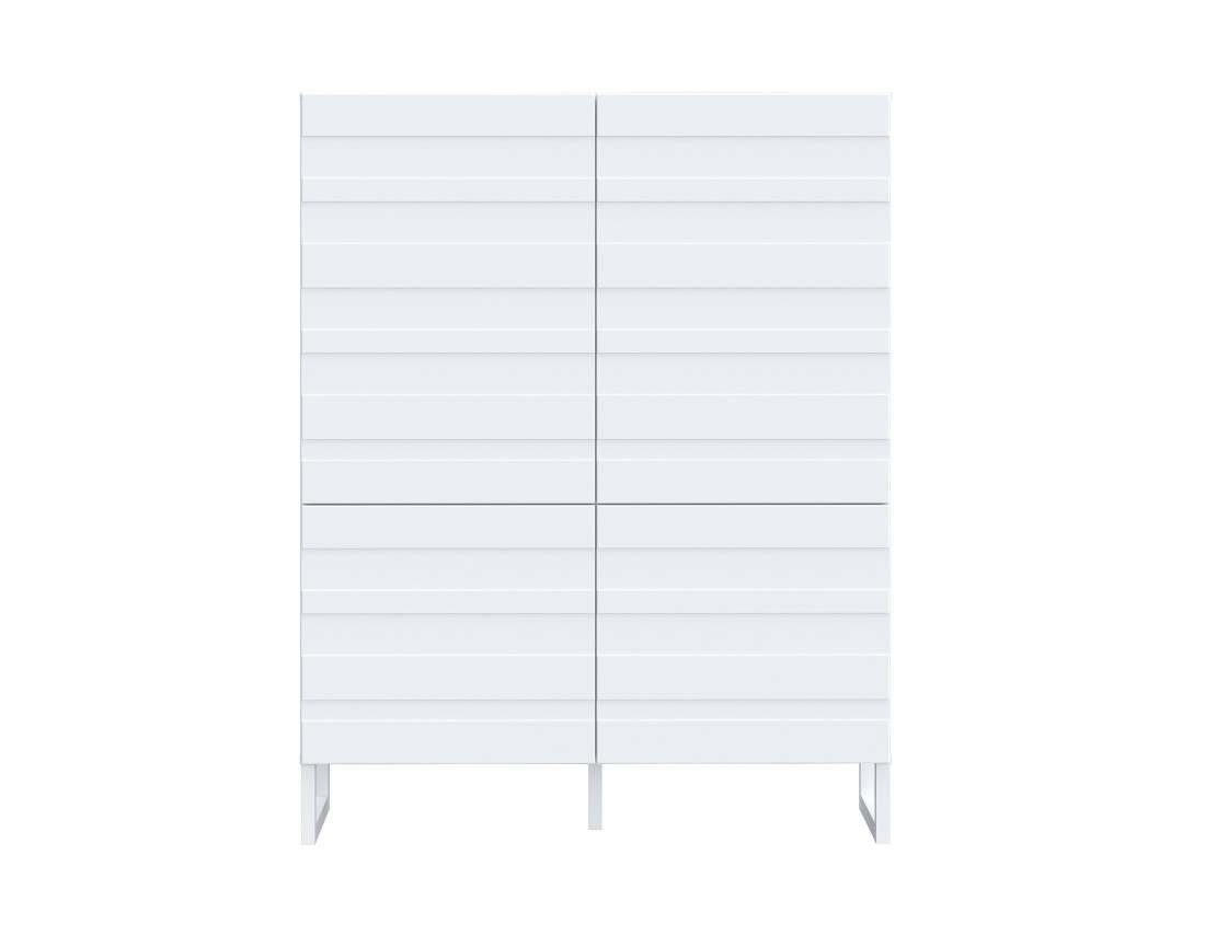Buffet haut blanc 140x110 cm Sofia