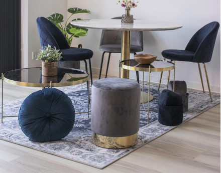 Tapis bleu 200x300 cm Galdar