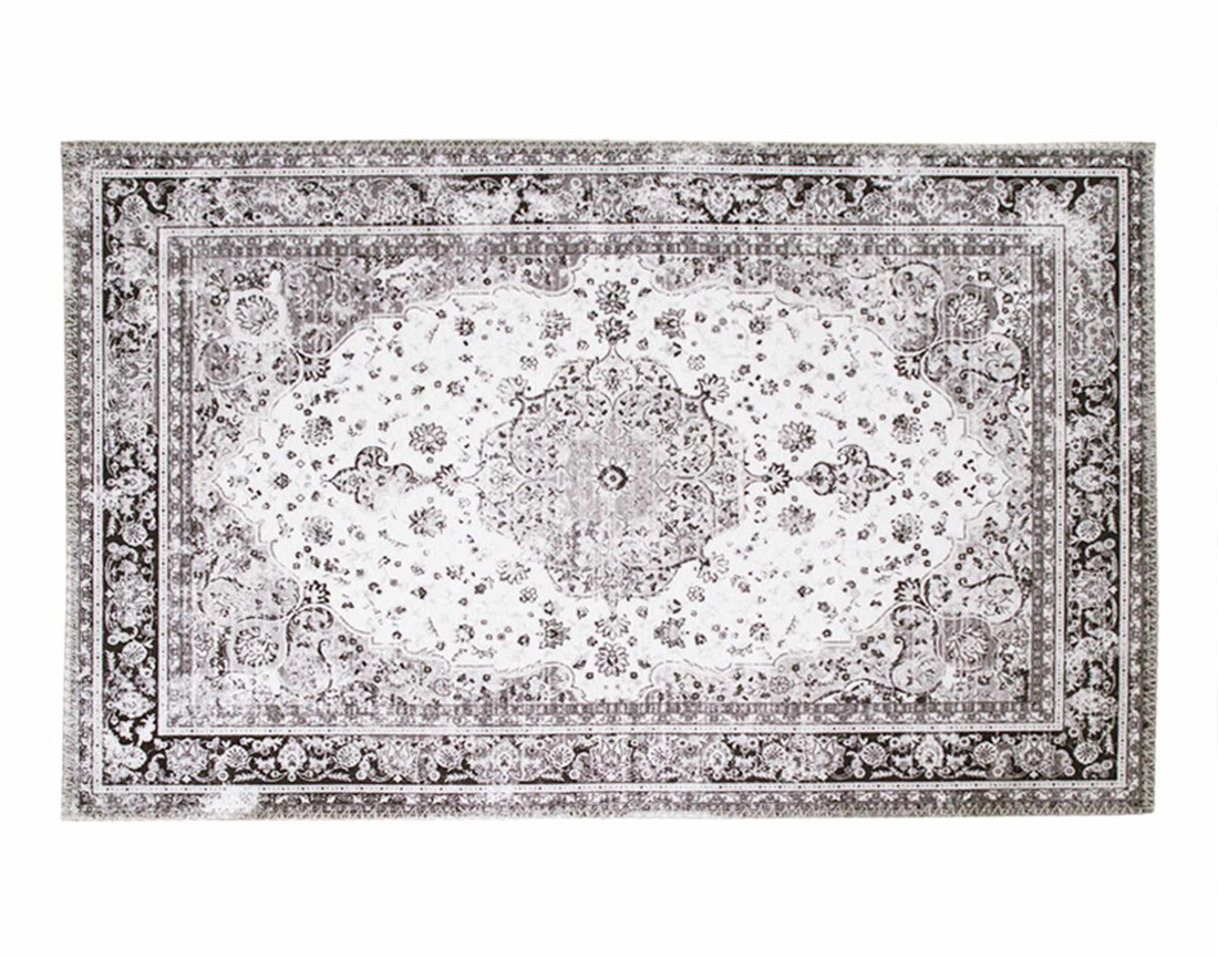 Tapis noir et blanc 200x300 cm Galdar