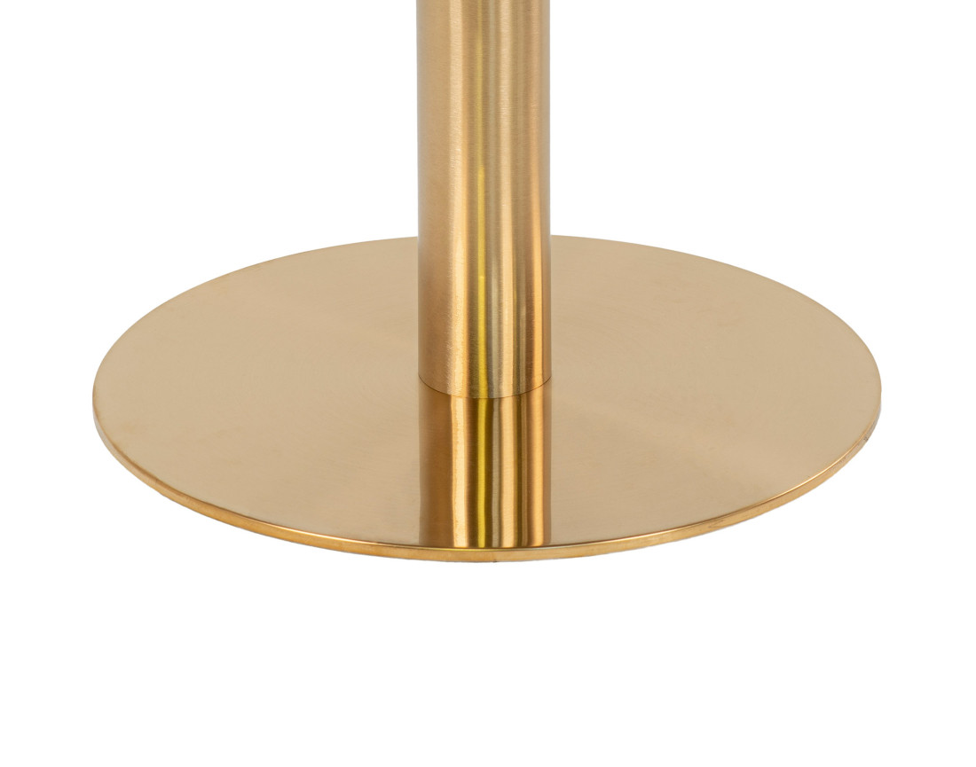 Table basse ronde effet marbre doré 70 cm Valverde