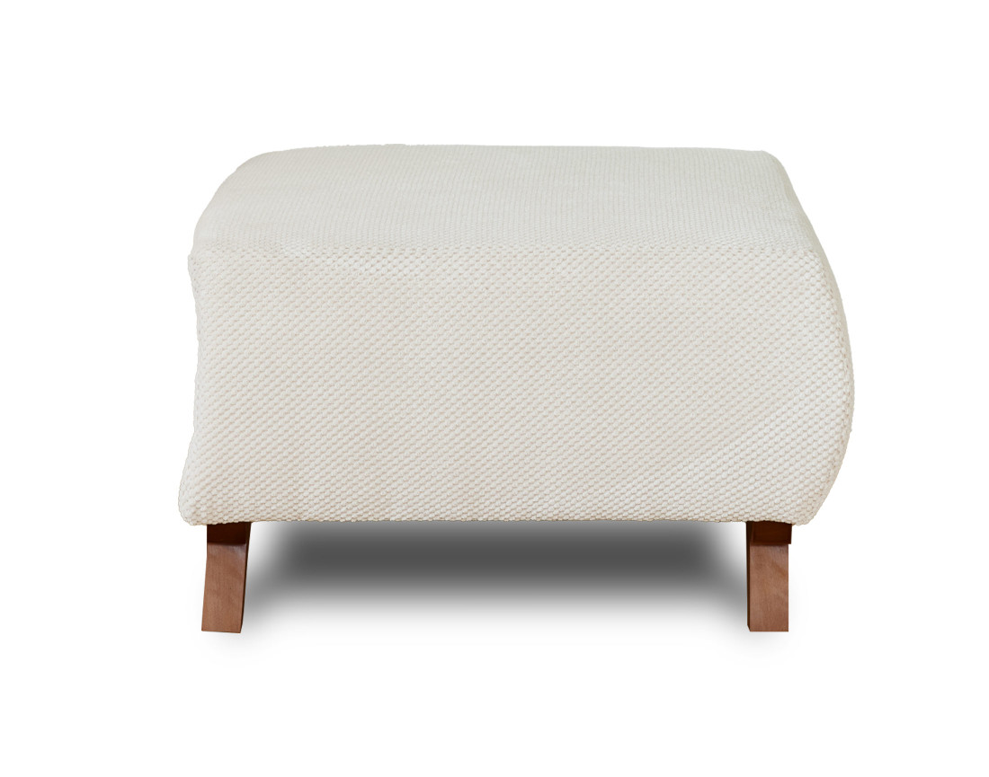 Pouf modulable 65 cm en velours texturé Cristal