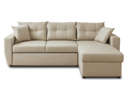 Canapé d'angle réversible 4 places convertible avec coffre en simili Astoria