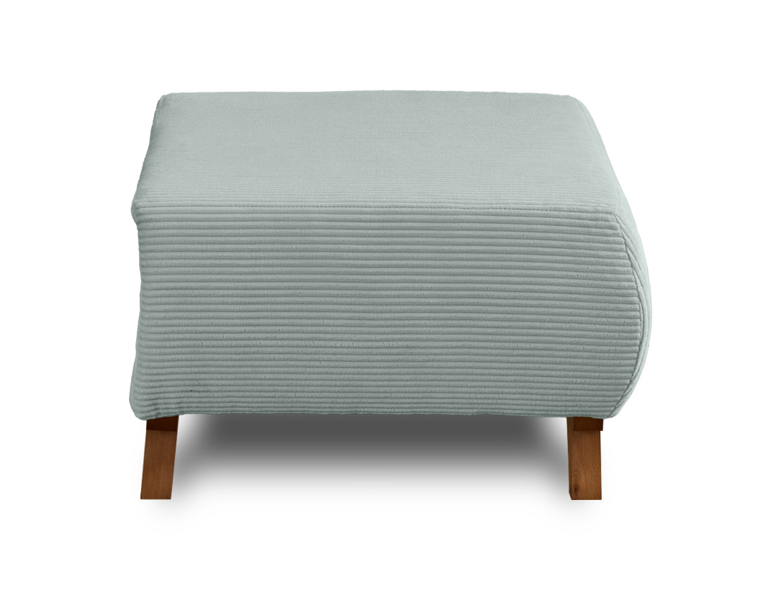 Pouf modulable 65 cm en velours côtelé Cristal