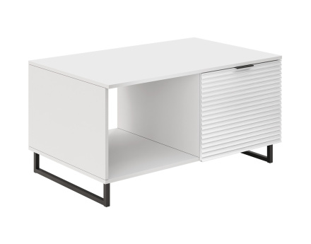 Table basse blanc 100cm Barbara