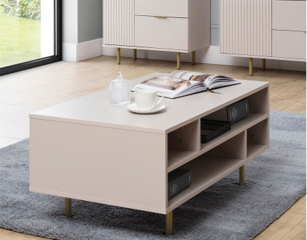 Table basse beige 100cm Monica