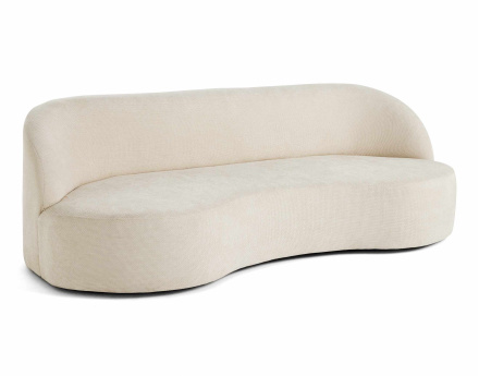 Canapé 3 places en velours texturé Polaris