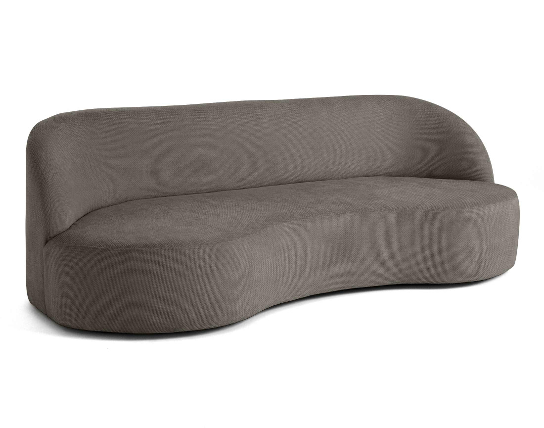 Canapé 3 places en velours texturé Polaris