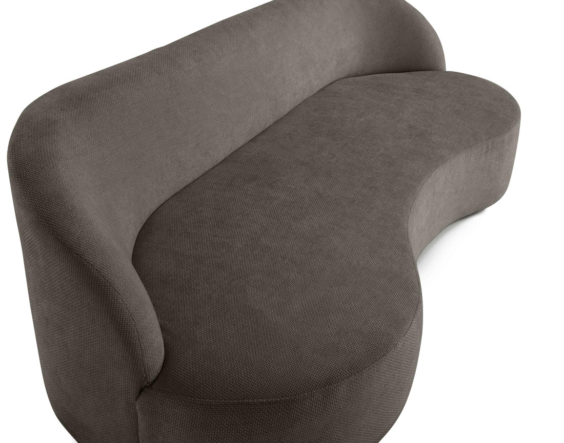 Canapé 3 places en velours texturé Polaris