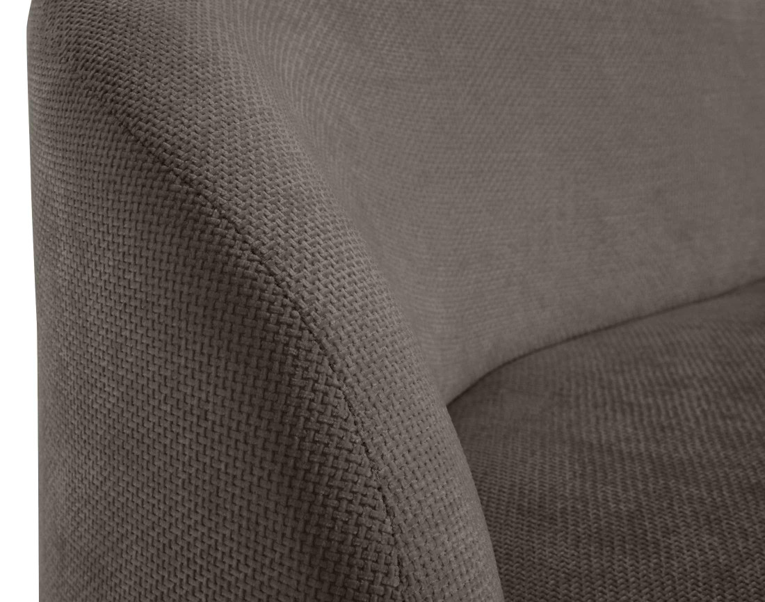 Canapé 3 places en velours texturé Polaris