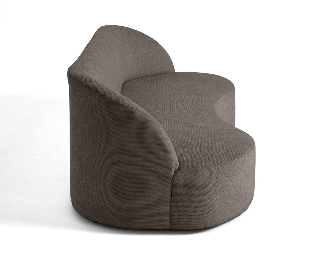 Canapé 3 places en velours texturé Polaris