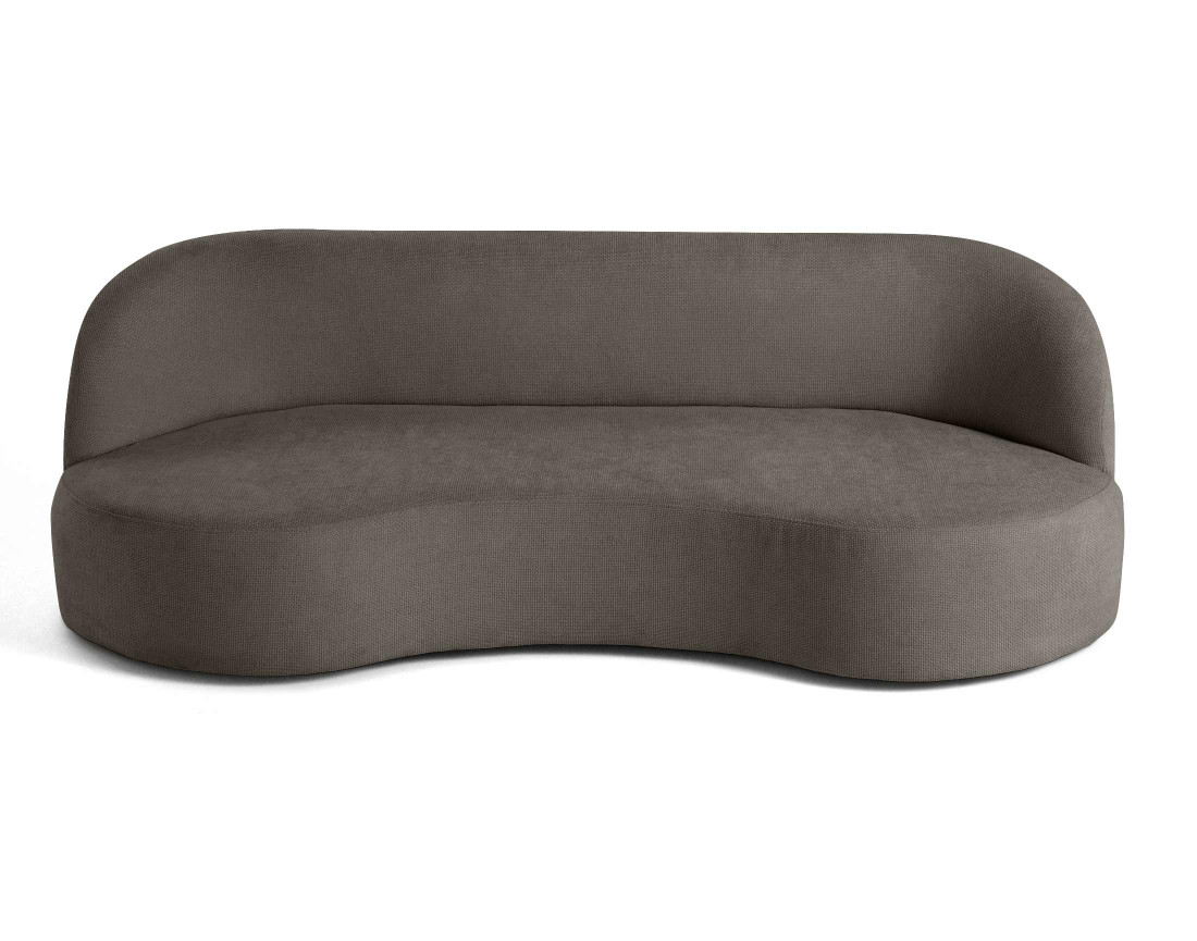 Canapé 3 places en velours texturé Polaris