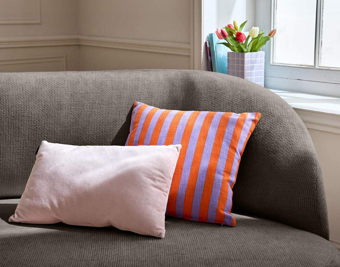 Canapé 3 places en velours texturé Polaris