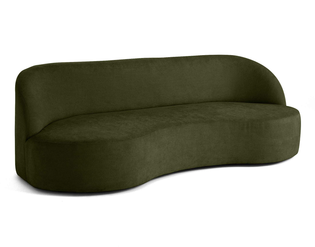 Canapé 3 places en velours texturé Polaris