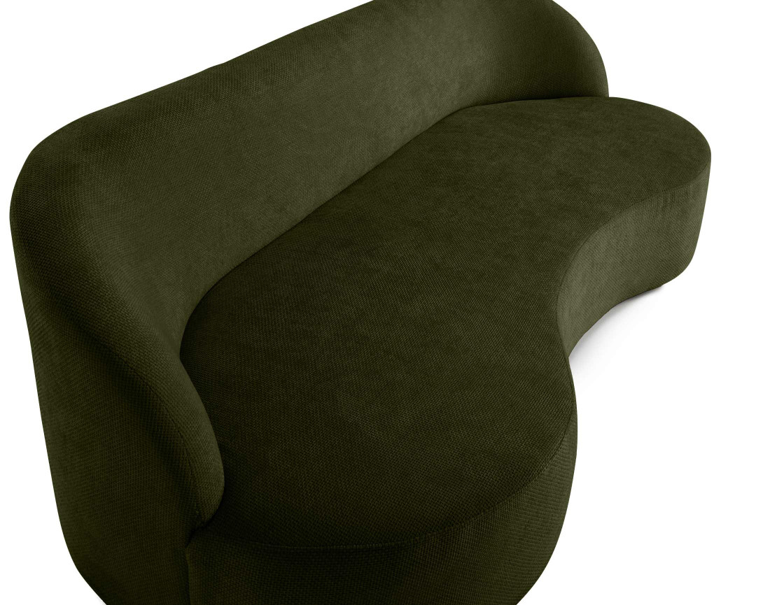 Canapé 3 places en velours texturé Polaris