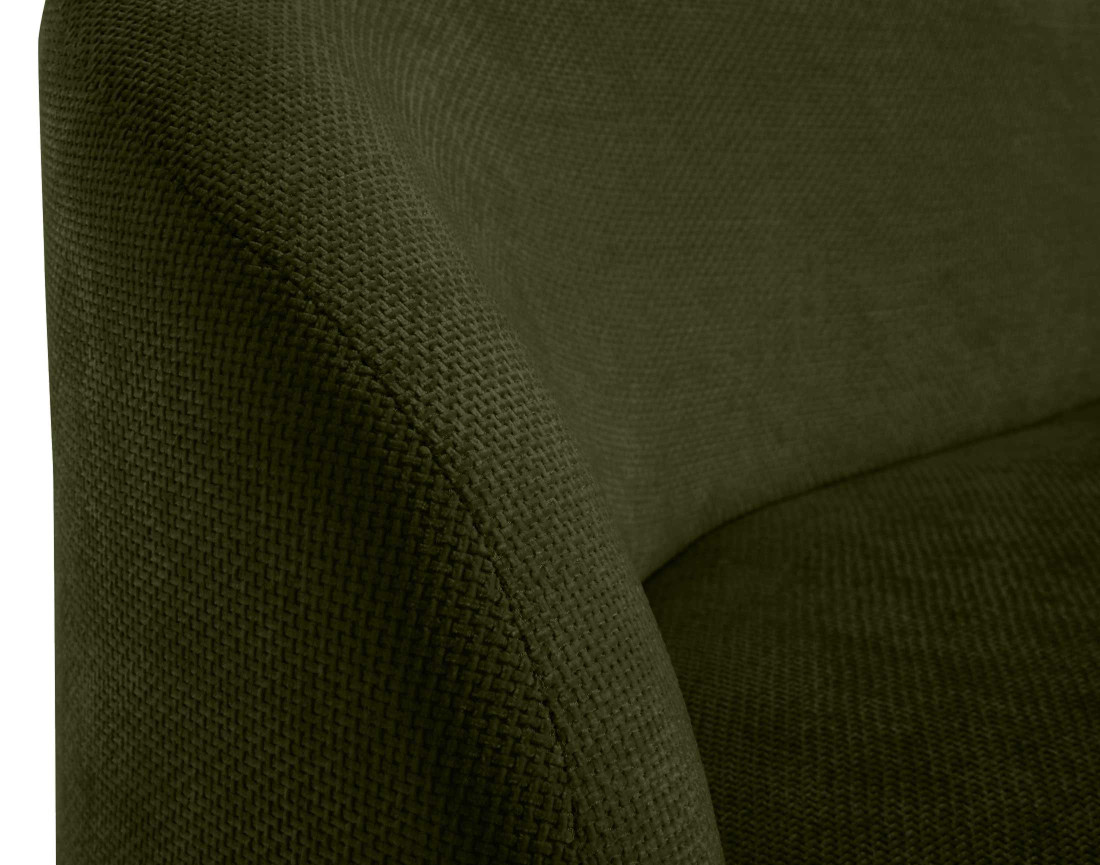 Canapé 3 places en velours texturé Polaris