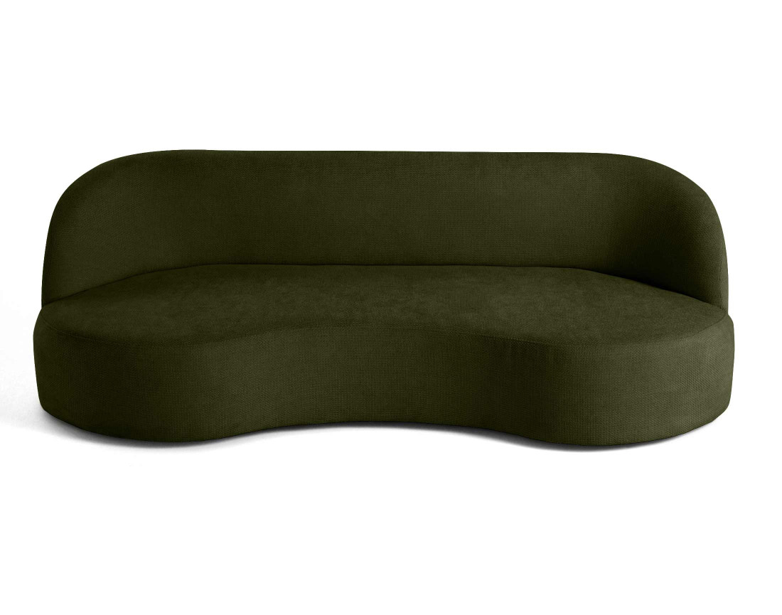 Canapé 3 places en velours texturé Polaris