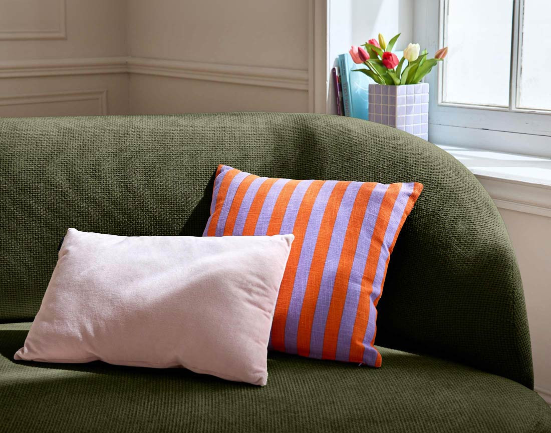 Canapé 3 places en velours texturé Polaris