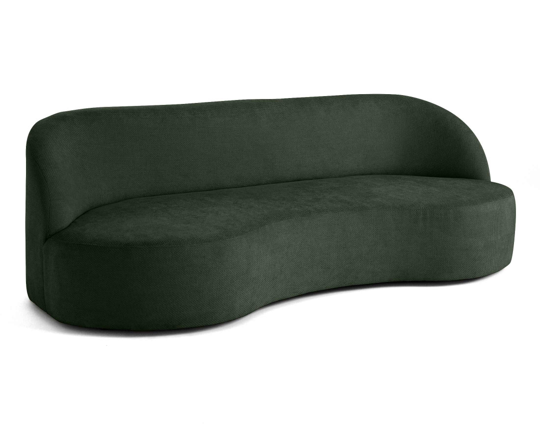 Canapé 3 places en velours texturé Polaris