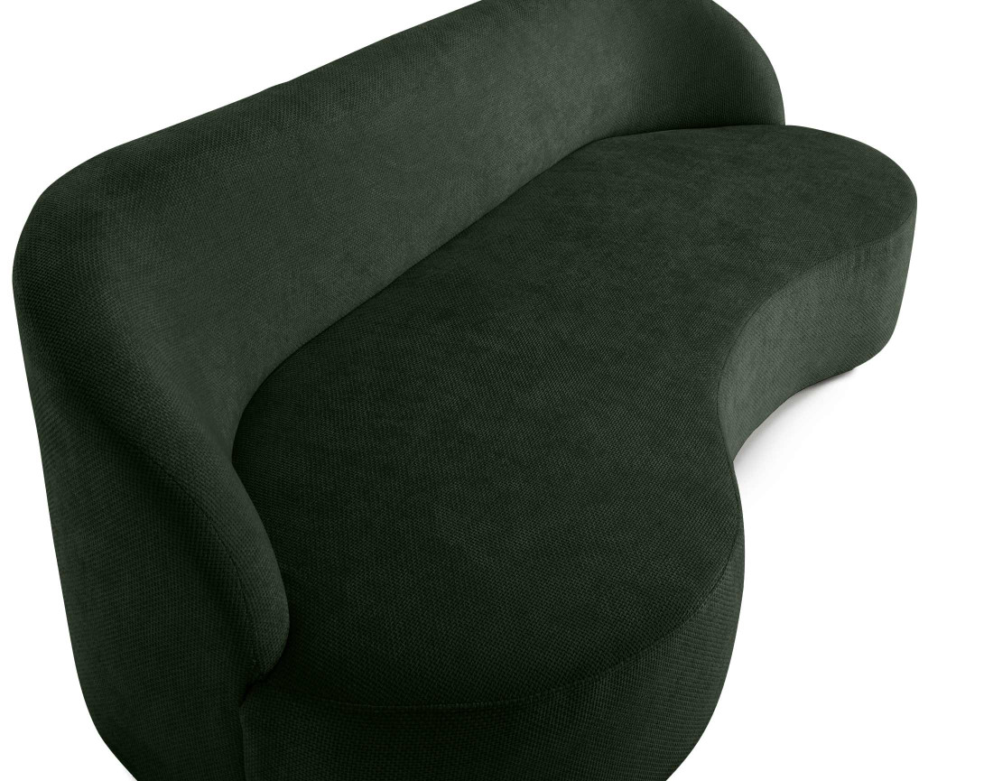 Canapé 3 places en velours texturé Polaris