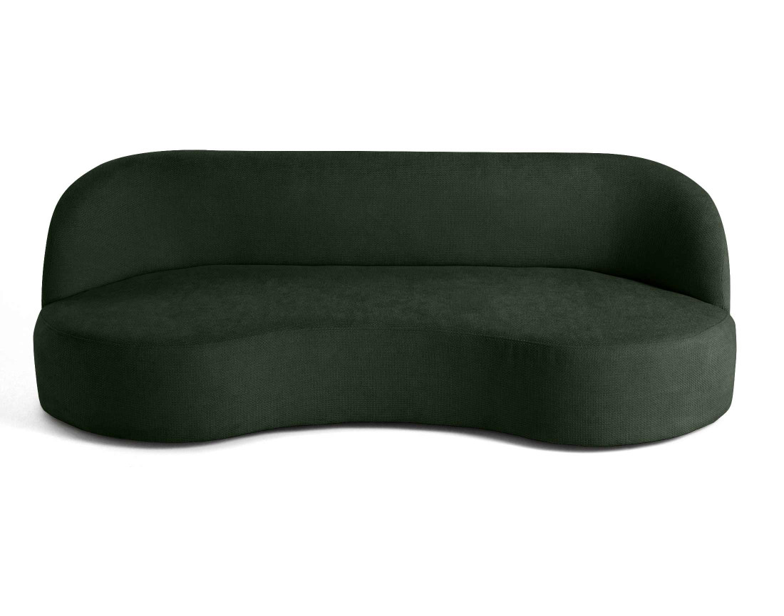 Canapé 3 places en velours texturé Polaris