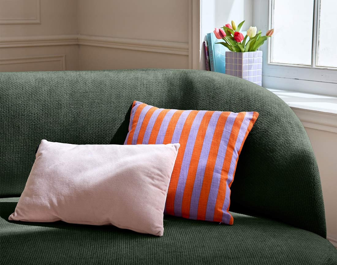 Canapé 3 places en velours texturé Polaris