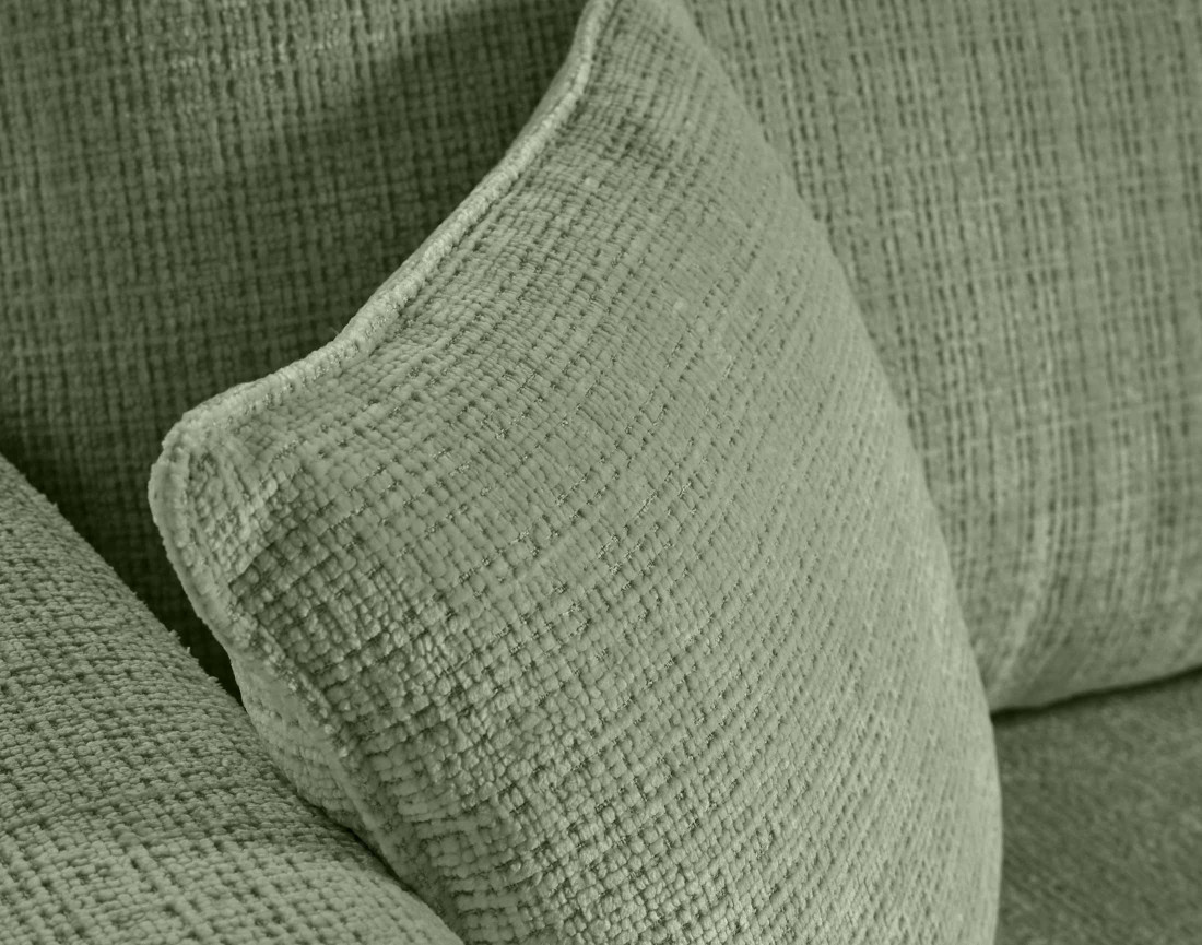 Canapé d'angle réversible 4 places convertible avec coffre en velours texturé Miro