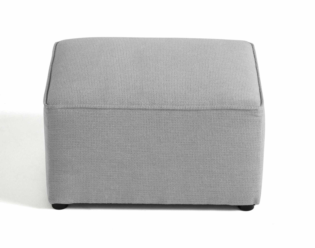 Pouf en tissu texturé Canopy