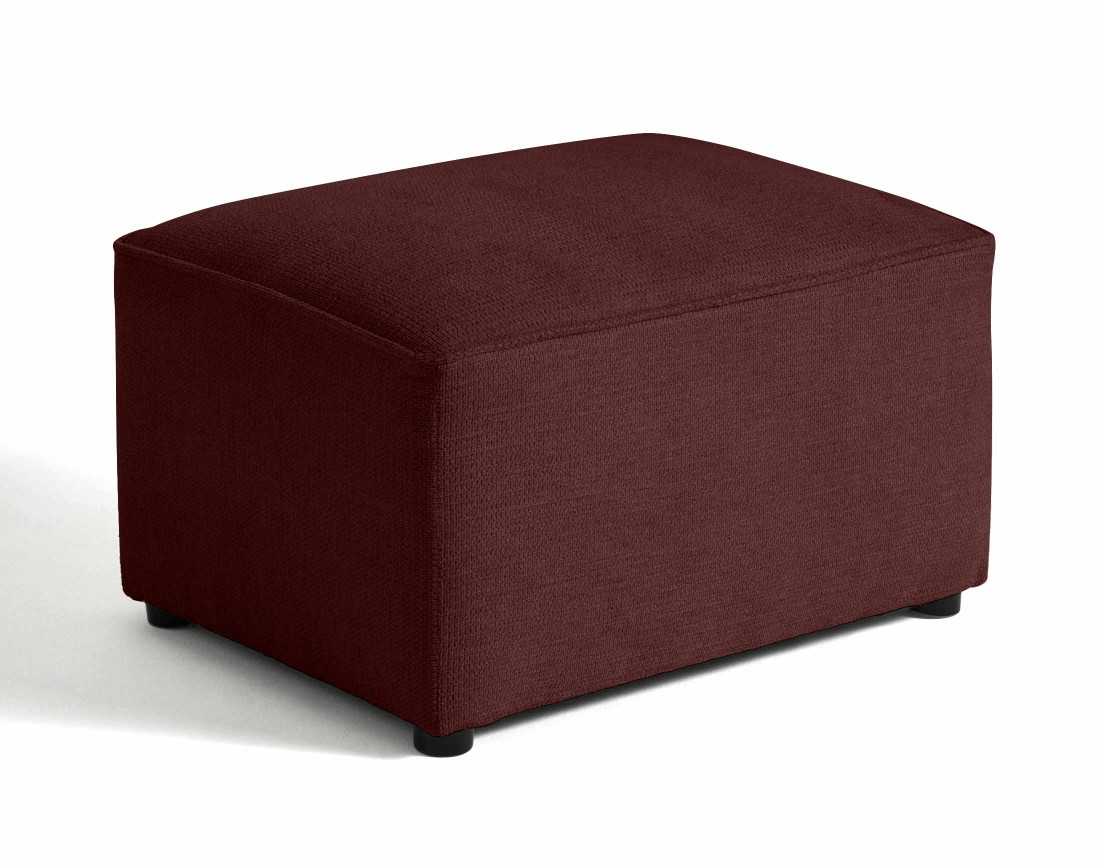 Pouf en tissu texturé Canopy