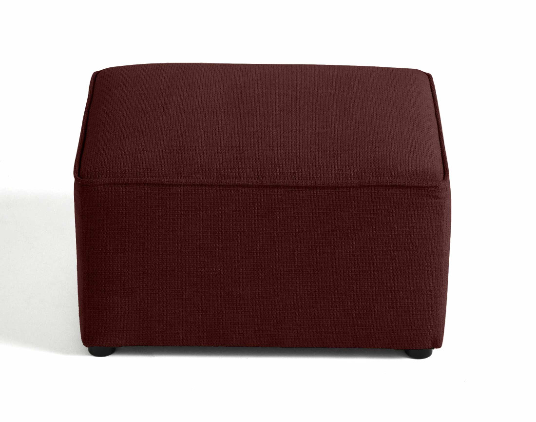 Pouf en tissu texturé Canopy