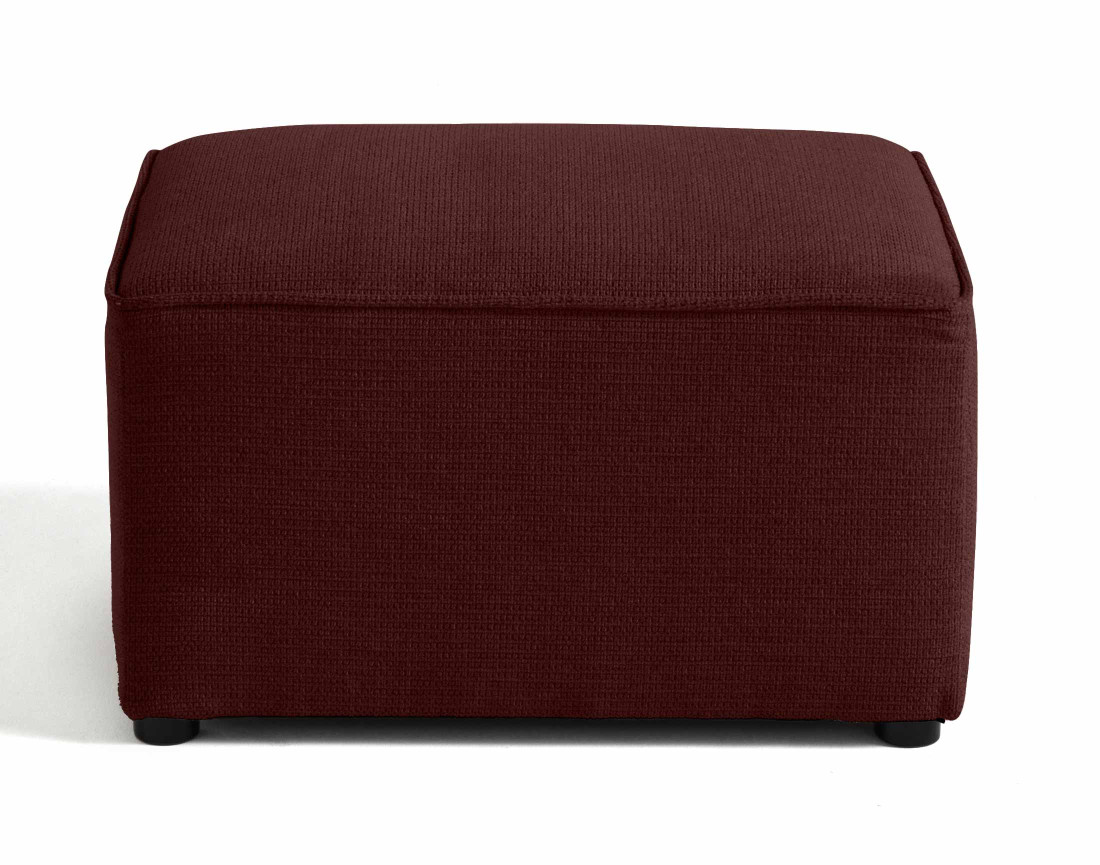 Pouf en tissu texturé Canopy
