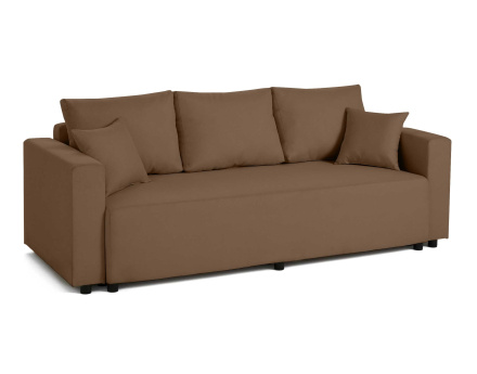 Canapé 3 places convertible avec coffre en tissu Regala